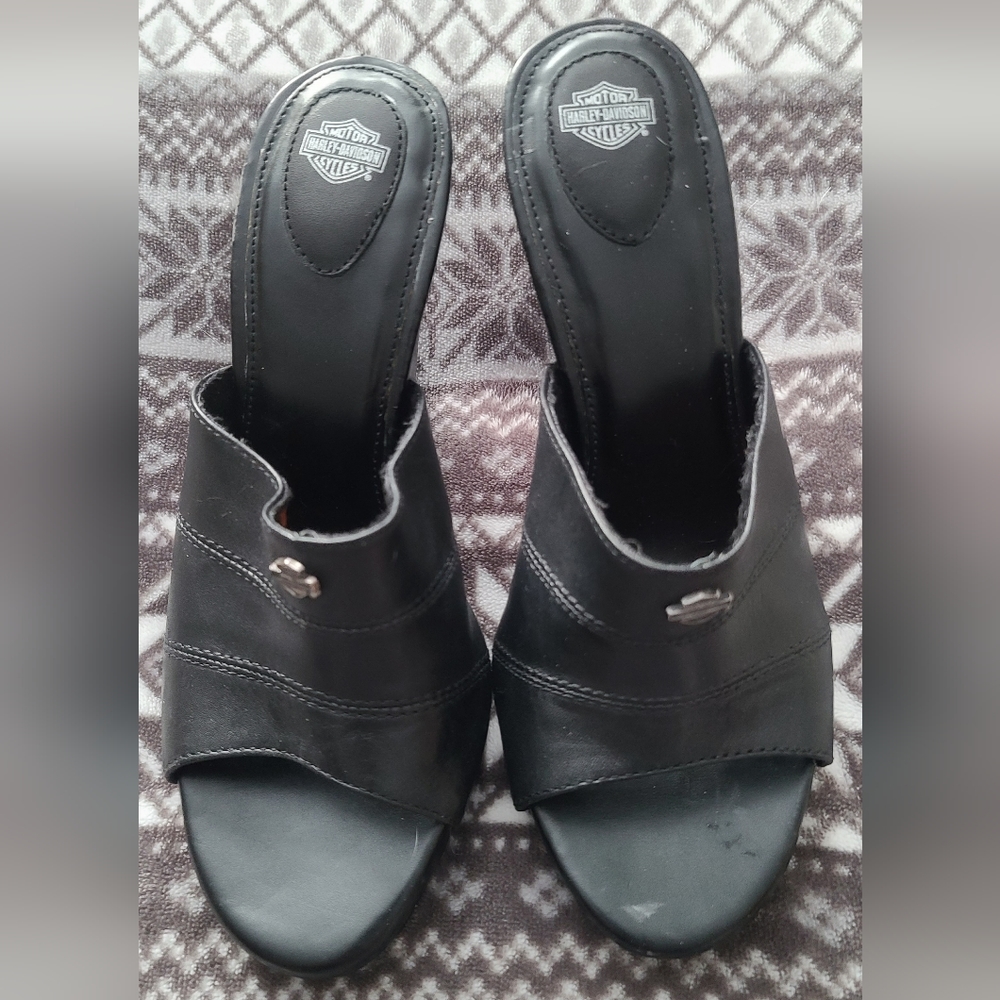 Harley-Davidson Leather Heel Sandals - Picture 5 of 10